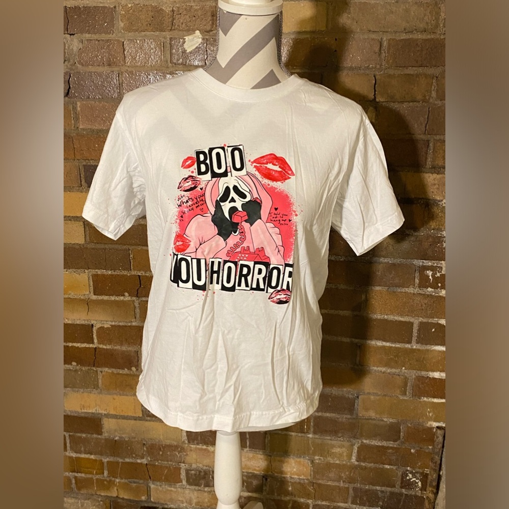 White Scream  tee